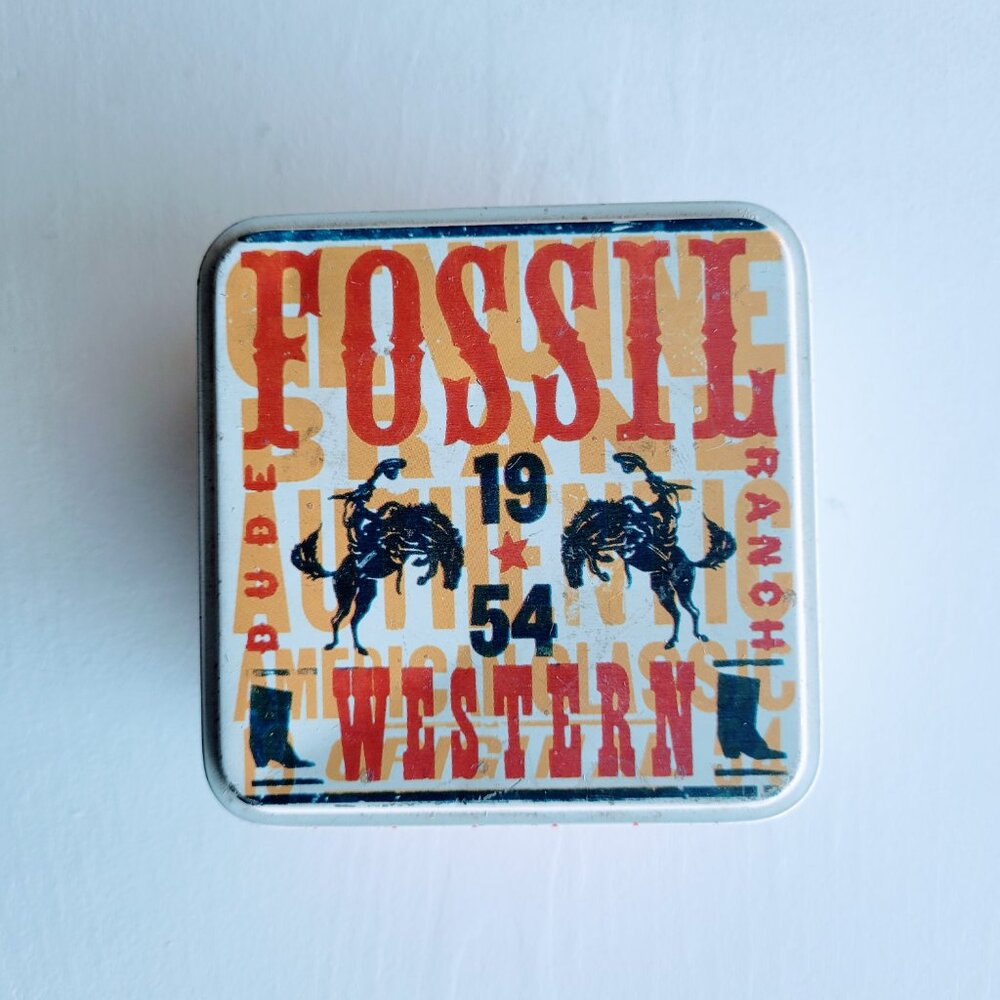 Fossil Collectable 1954 Dude Ranch Watch Tin